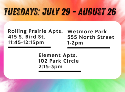 Visit the Dream Bus Mobile Library this summer, July 29-August 26