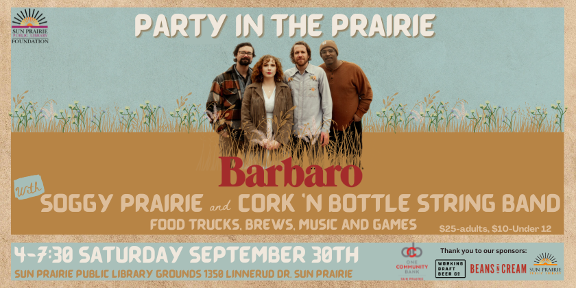 Party in the Prairie - Saturday, September 30th 