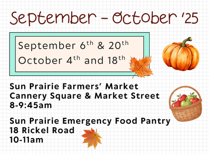 September-October '25 Dream Bus Saturday schedule 