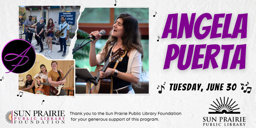 Angela Puerta. Tuesday, June 30. Thank you to the SPPL Foundation for your generous support of this program. 