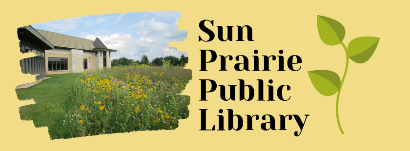 photo of library with flowers growing