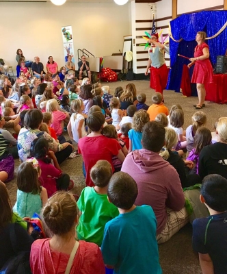 lots of people in the community room